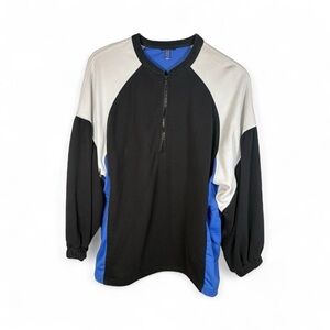 FP Movement by Free People Black and Blue Mens Zip Up Sweater Large